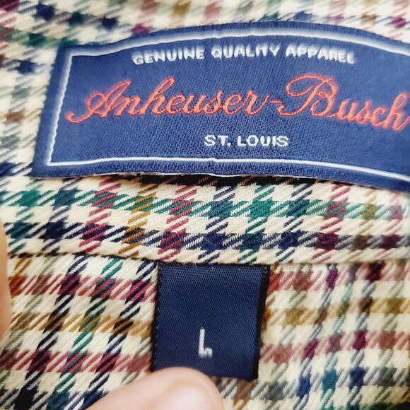 Anheuser-BuschST. LOUIS Long Sleeve Button Down Shirt Size Large - Picture 6 of 8